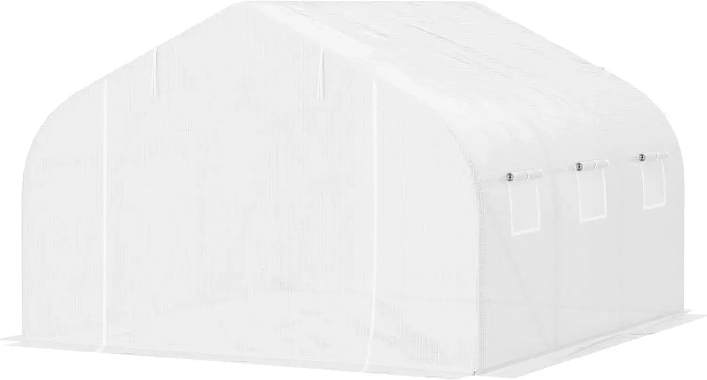 11.5' x 10' x 6.5' Outdoor Walk-in Greenhouse LJ Seeds Co.