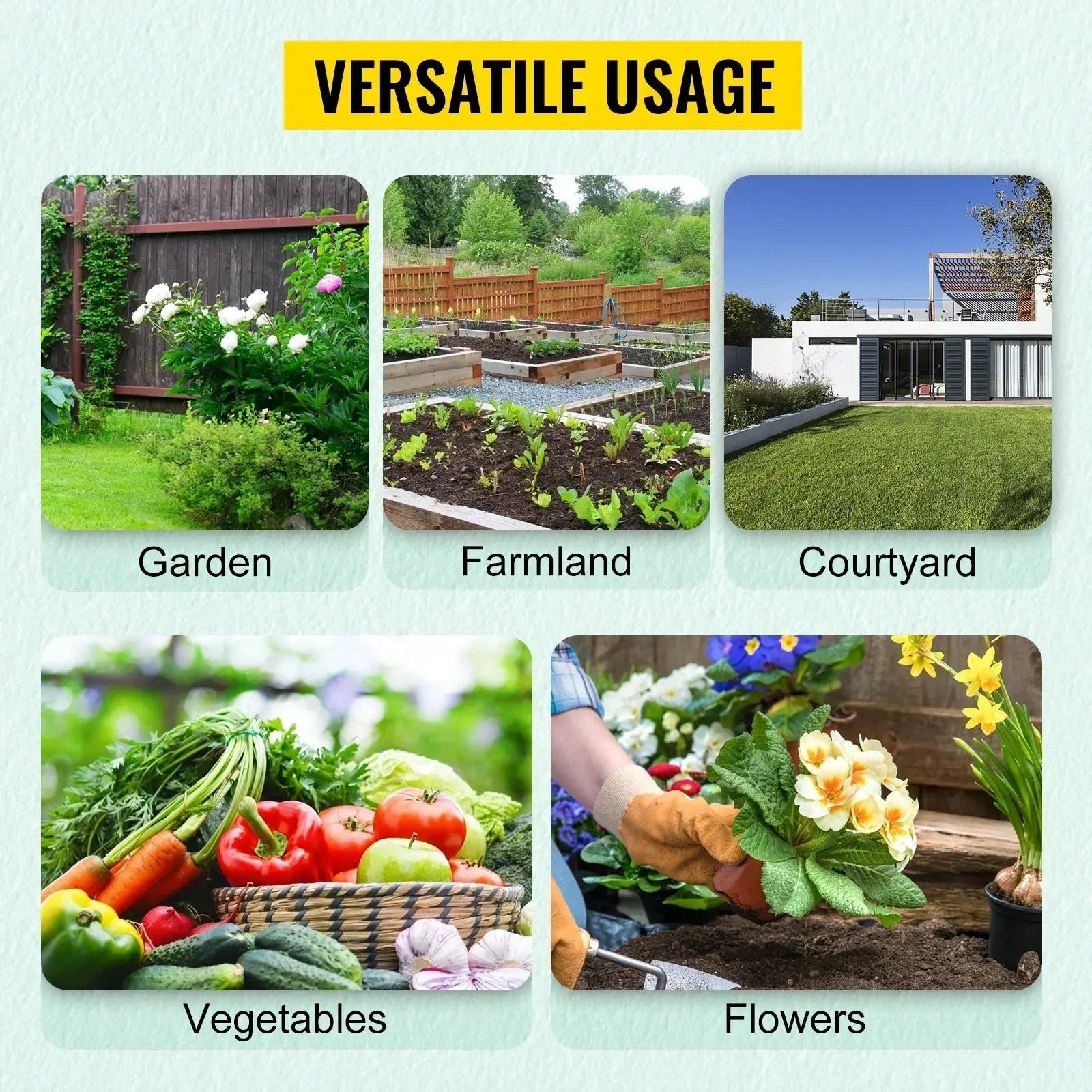 VEVOR Walk-in Tunnel Greenhouse Galvanized Frame & Waterproof Cover 15x7x7/10x7x7/20x10x7/12x7x7 ft Greenhouses & Cold Frames LJ Seeds Co.
