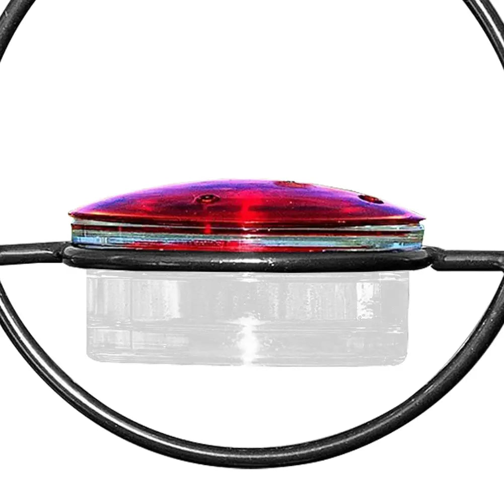 Hummingbird Drinker Feeder with Red Glass Bowl Outdoor Humming Bird Feeder Attract Birds for Outside Garden Backyard Patio Deck LJ Seeds Co.