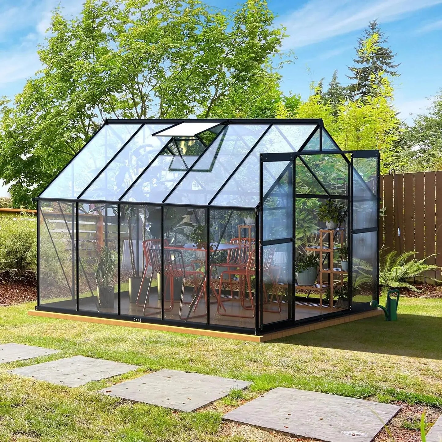 8x10 FT Polycarbonate Greenhouse LJ Seeds Co.