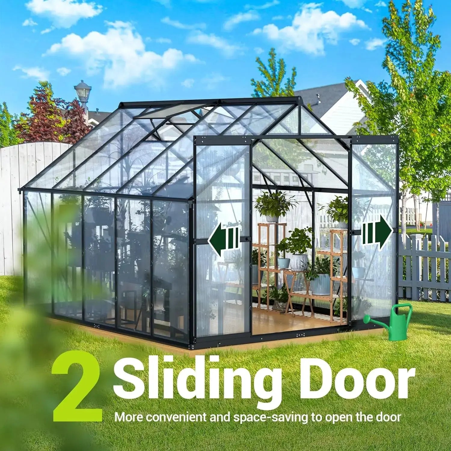 8x10 FT Polycarbonate Greenhouse LJ Seeds Co.