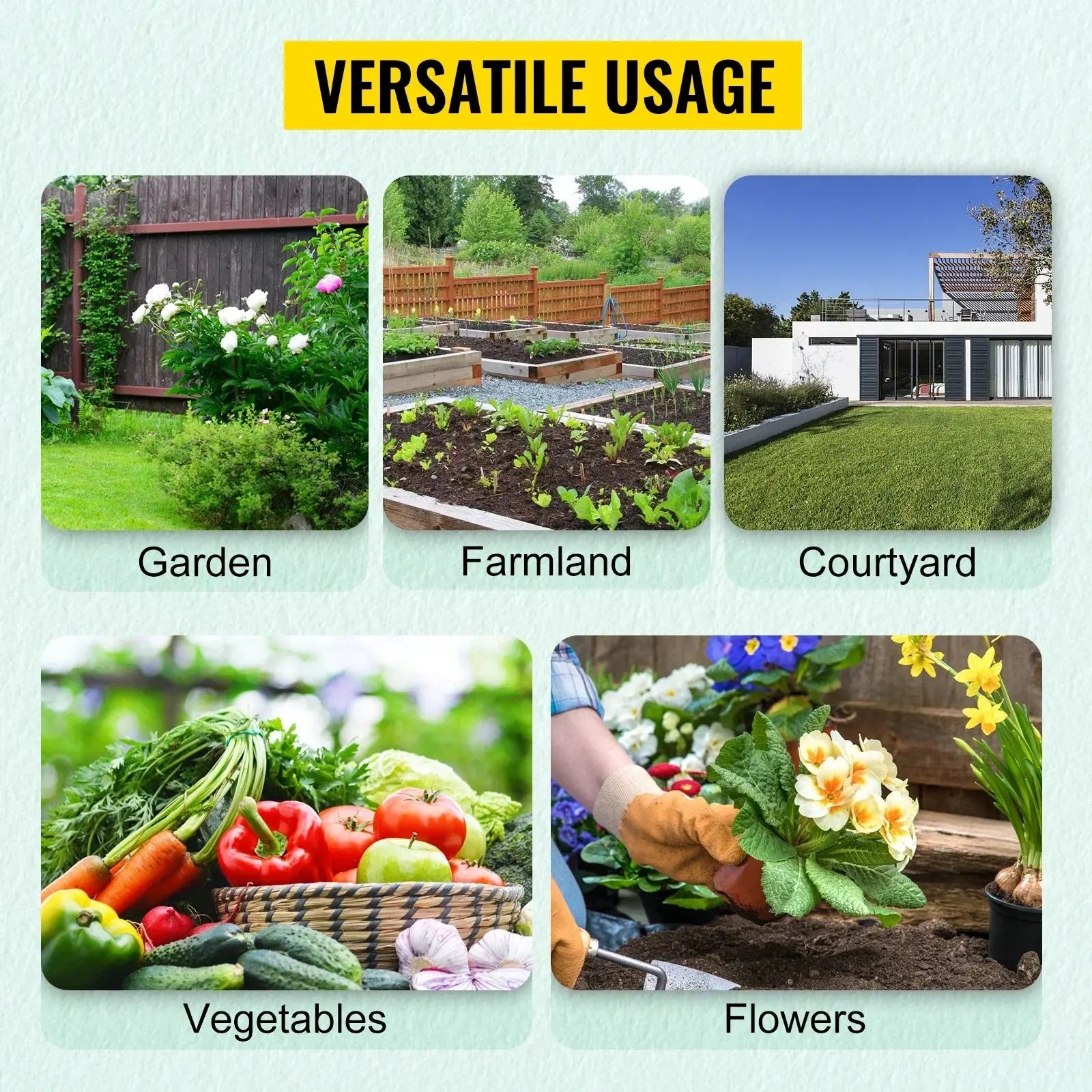 VEVOR Walk-in Tunnel Greenhouse Galvanized Frame & Waterproof Cover 15x7x7/10x7x7/20x10x7/12x7x7 ft Greenhouses & Cold Frames LJ Seeds Co.