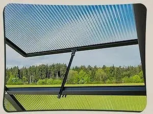 8x12 FT Greenhouse for Outdoors, Quick Setup Polycarbonate Greenhouse with Roof Vent, Aluminum Large Walk-in Greenhouse ,Black LJ Seeds Co.