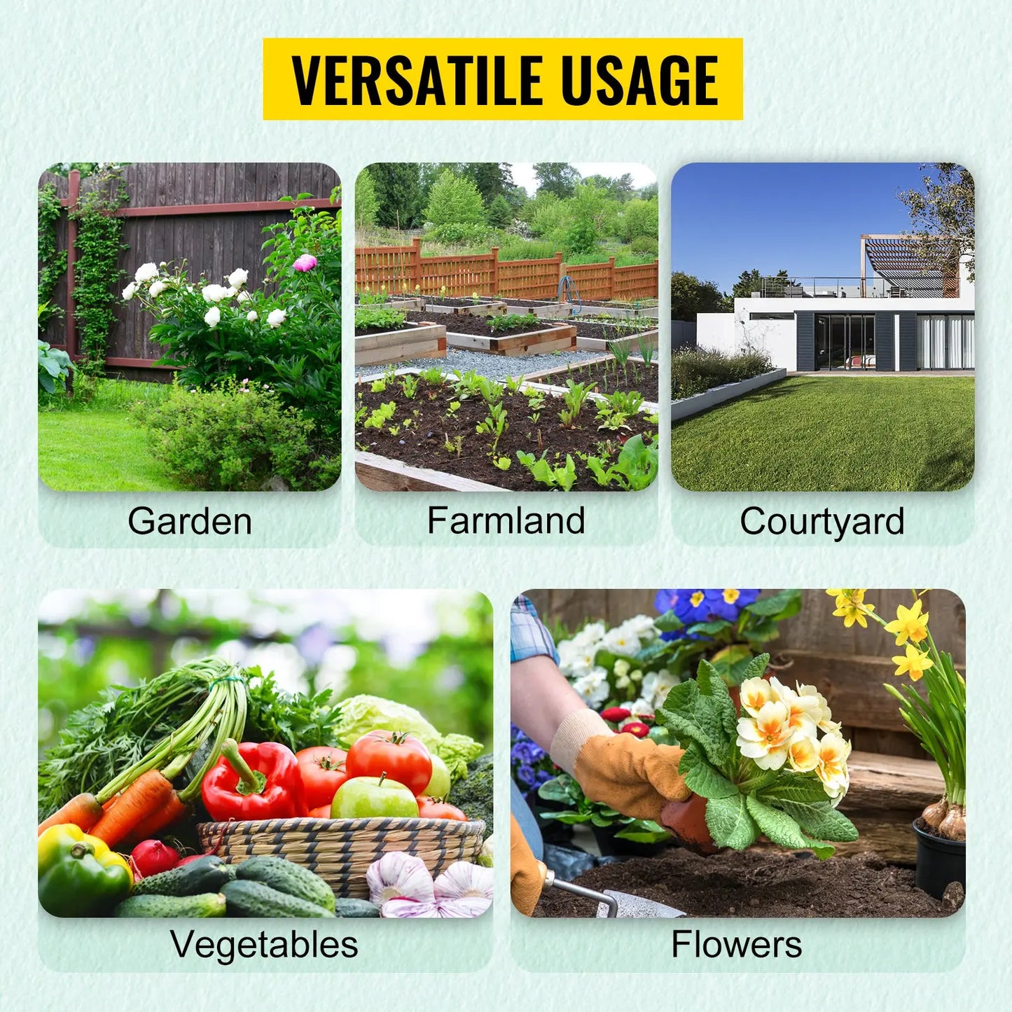 VEVOR Walk-in Tunnel Greenhouse Galvanized Frame & Waterproof Cover 15x7x7/10x7x7/20x10x7/12x7x7 ft Greenhouses & Cold Frames LJ Seeds Co.