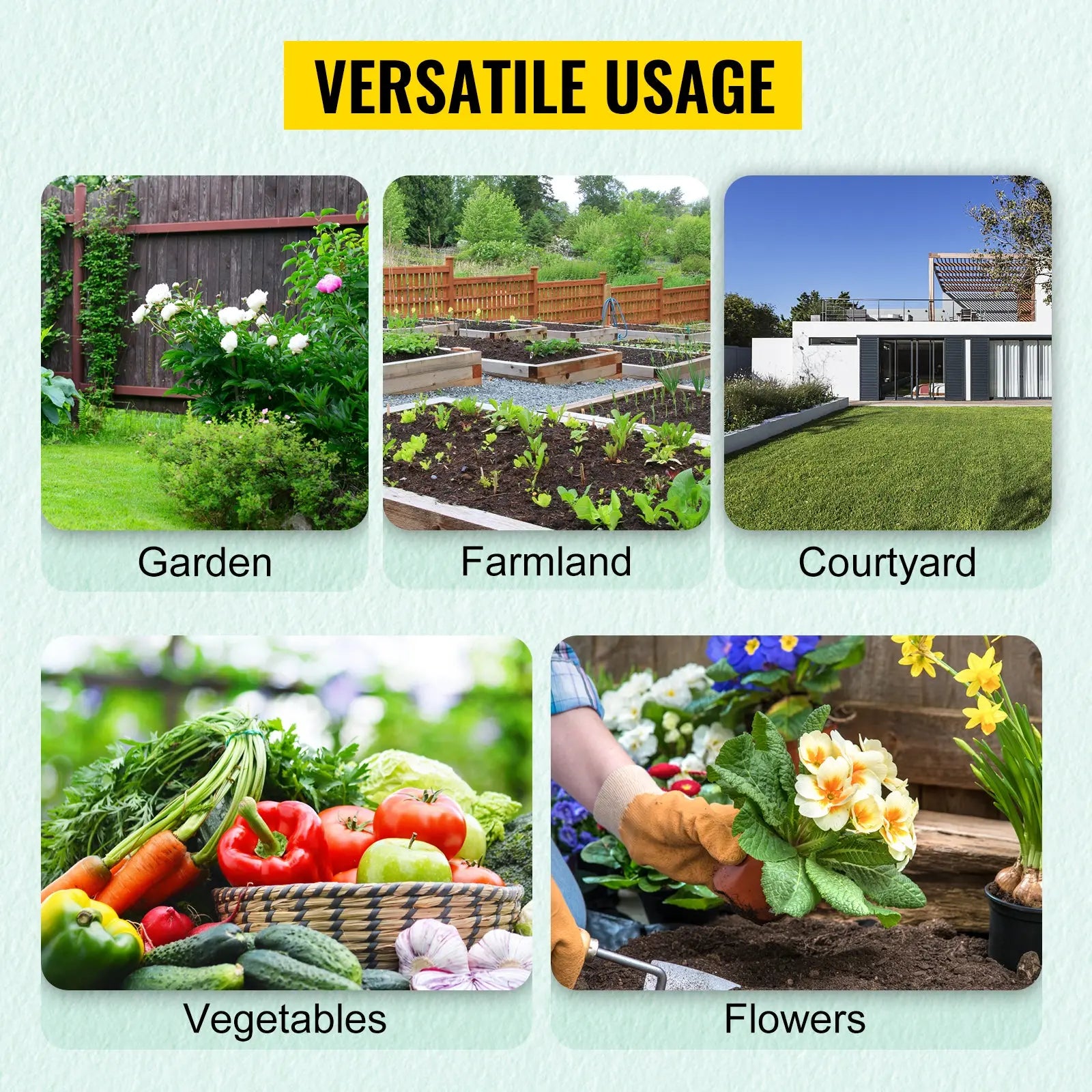 VEVOR Walk-in Tunnel Greenhouse Galvanized Frame & Waterproof Cover 15x7x7/10x7x7/20x10x7/12x7x7 ft Greenhouses & Cold Frames LJ Seeds Co.