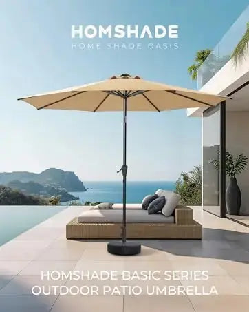 10ft LED Lighted Patio Umbrella