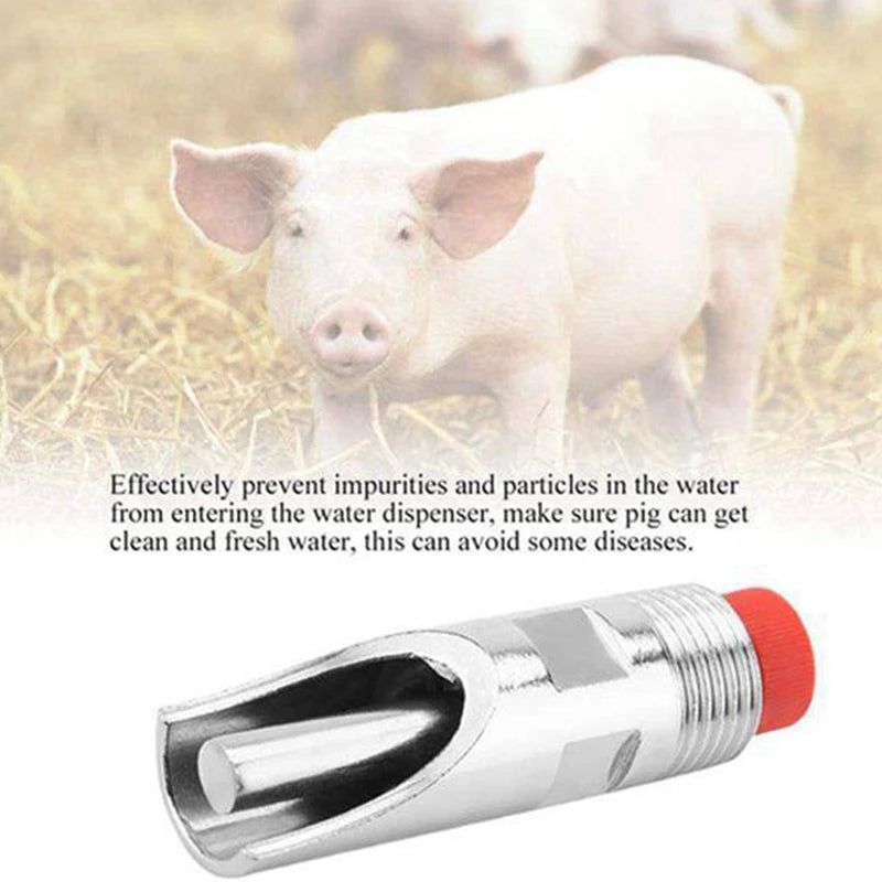 10 Stainless Steel Pig Automatic Nipple Water Dispenser
