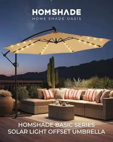 10ft LED Lighted Patio Umbrella