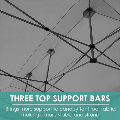 Pavilion Popup Gazebo 3x6m Waterproof Folding Gazebo Tent Party Tent 6 Side Panels Fully enclosed UV 50+ Height Adjustable 2-3M